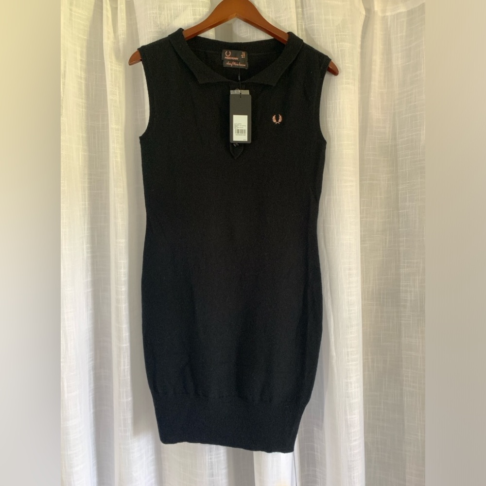 Fred Perry x Amy Winehouse (2011) knitted black dress